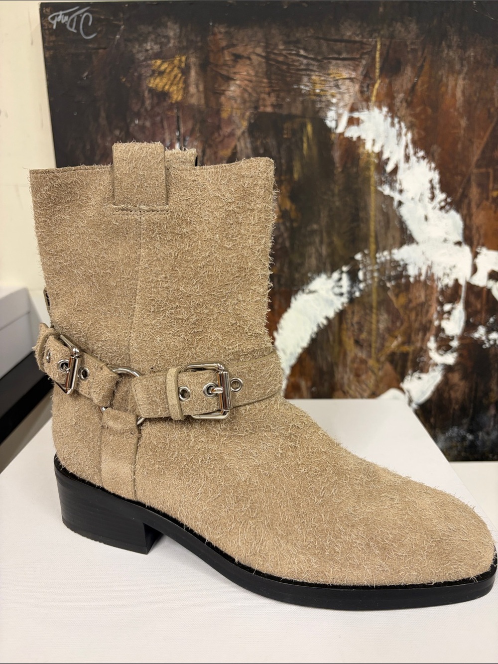 3.1 Phillip Lim Alexa Moto Boot Taupe Size Women’s 39